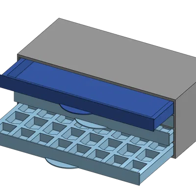 Ngăn kéo lưu trữ màu nước (half pan)