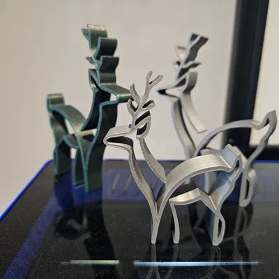 Hươu Nét Đơn Giản (Line Style Deer)