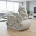 Giá Cắm Bút Xe Trượt Tuyết Ông Già Noel (Santa Claus Sleigh Pen Holder) - Thumbnail 1
