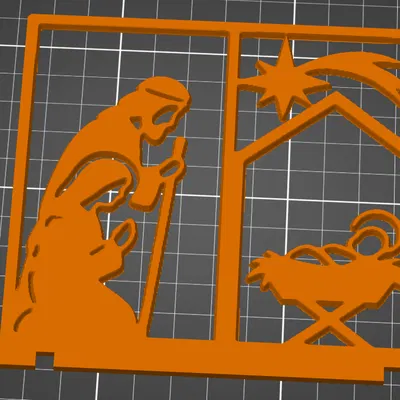 Holy Family Jesus Mary Wallart hoặc Holy Family Stand – Nativity scene Krippe