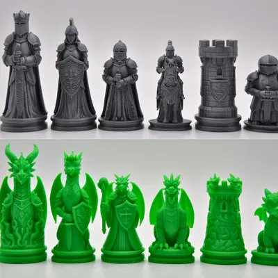 Bộ Cờ Vua Knights v Dragons (Knights đấu Dragons)