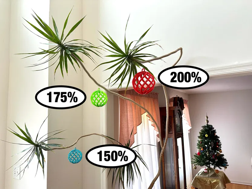 Quả Cầu Noel Xoắn Ốc Hở 2025 (Open Spiral Christmas Ball 2025) - Image 3