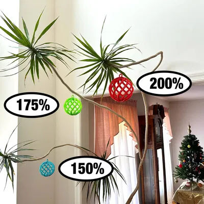 Quả Cầu Noel Xoắn Ốc Hở 2025 (Open Spiral Christmas Ball 2025)