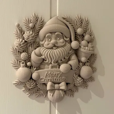 Vòng Nguyệt Quế Giáng Sinh Ông Già Noel (Santa Christmas Wreath)