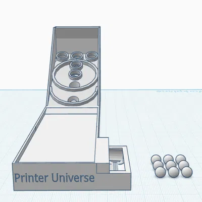 Skee-ball mini để bàn (không cần supports)
