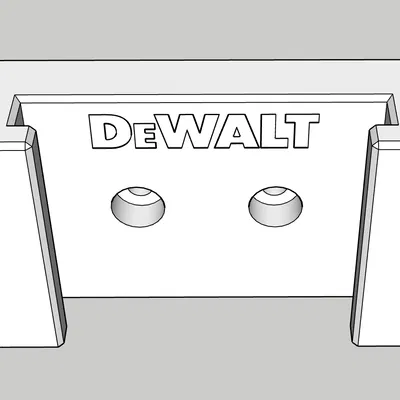 Giá đỡ pin Dewalt (Dewalt battery holder)