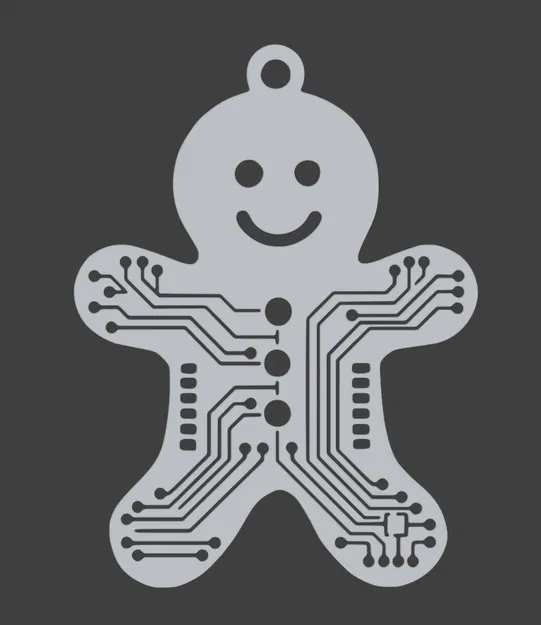 Ornament Cyber-Gingerbread Buddy – Người Bánh Gừng Mạch Điện - Image 2