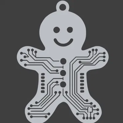 Ornament Cyber-Gingerbread Buddy – Người Bánh Gừng Mạch Điện