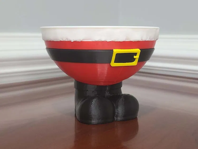 Tô Đựng Kẹo Bụng Ông Già Noel (Santa Belly Candy Bowl) - Image 3