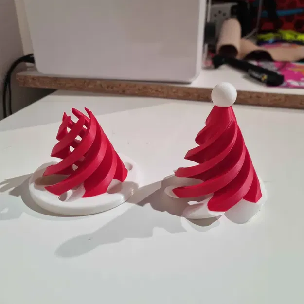 Spiral Fidget Mũ Santa (Santa Hat Spiral Fidget) - Image 3