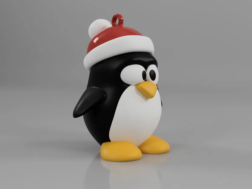 Crystal Tux (chim cánh cụt Linux) decor Noel dạng pha lê - Image 3