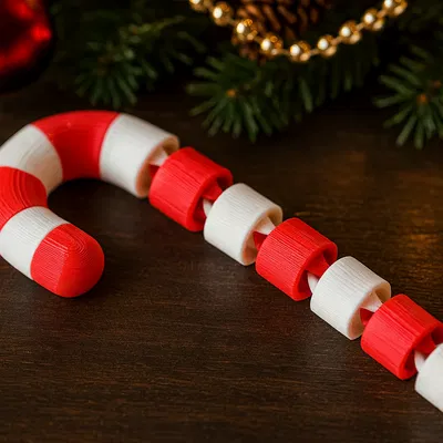 Flexi Christmas - Đồ chơi Candy Cane Articulated (uốn dẻo)