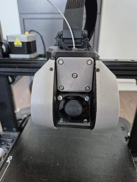 Nắp Ender 3 V3 KE FatBurner kèm chân quạt liền khối (bản cứng hơn) - Image 2