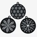 Bộ Móc Treo Bông Tuyết Tối Giản (Minimal Snowflake Ornaments) - Thumbnail 3