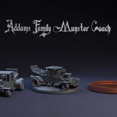 Addams Family Munster Coach: Xe Crash Derby Cars