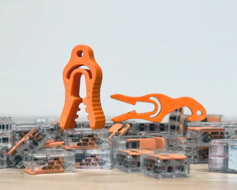 Dụng cụ tuốt & đo dây mini gắn móc khóa – dùng cho Wago 221 - Image 1