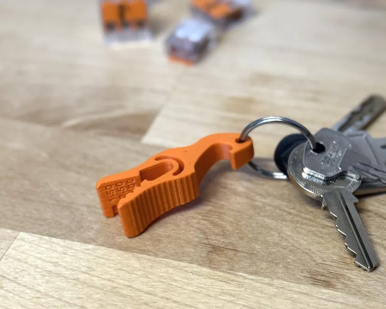 Dụng cụ tuốt & đo dây mini gắn móc khóa – dùng cho Wago 221 - Image 2