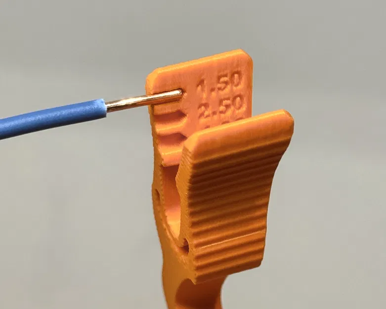 Dụng cụ tuốt & đo dây mini gắn móc khóa – dùng cho Wago 221 - Image 3