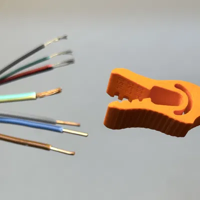 Dụng cụ tuốt & đo dây mini gắn móc khóa – dùng cho Wago 221