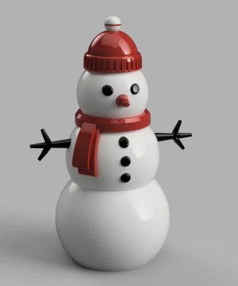 Người tuyết modular có tay trang trí (Modular Snowman with Hands Decoration) - Image 3