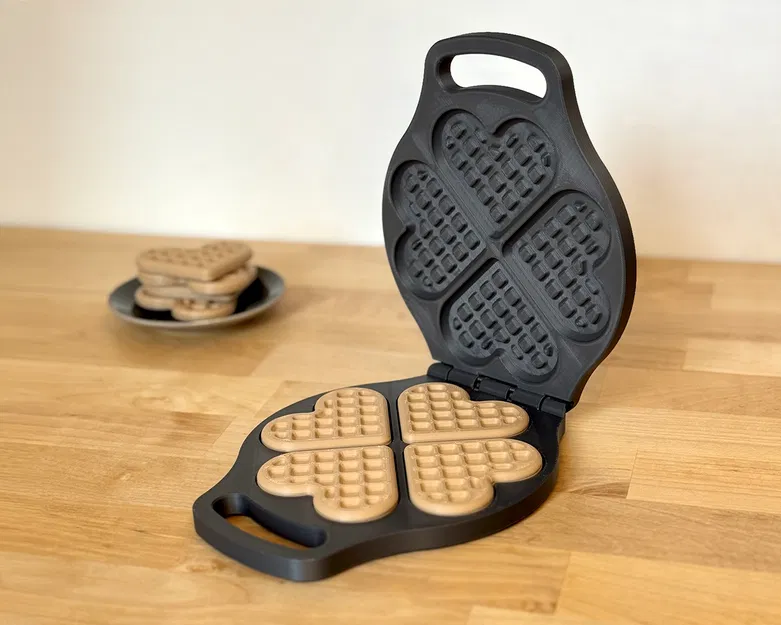 Máy Nướng Waffle Trái Tim – cho thợ làm bánh nhí & ba mẹ mê DIY - Image 1