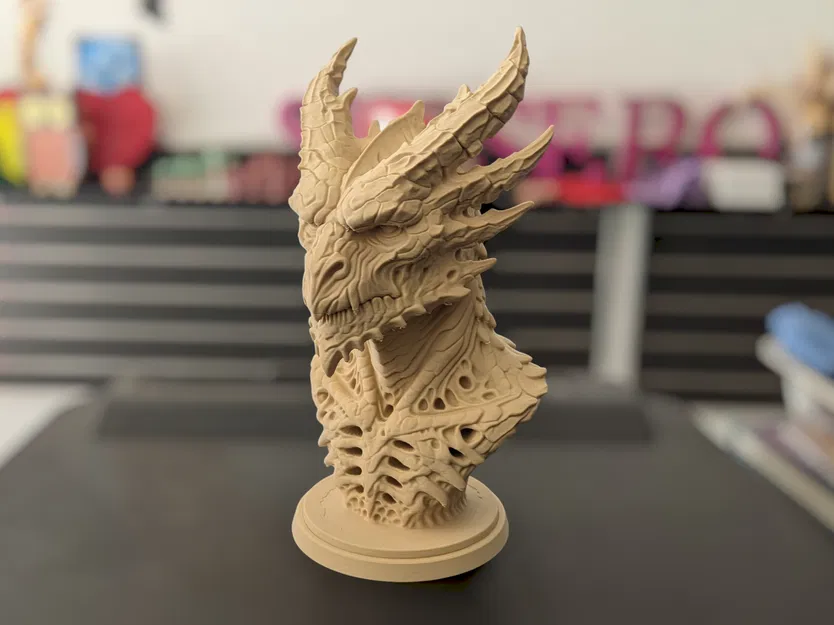 Tượng Bust Rồng Necrotic (Necrotic Dragon Bust) - Image 1