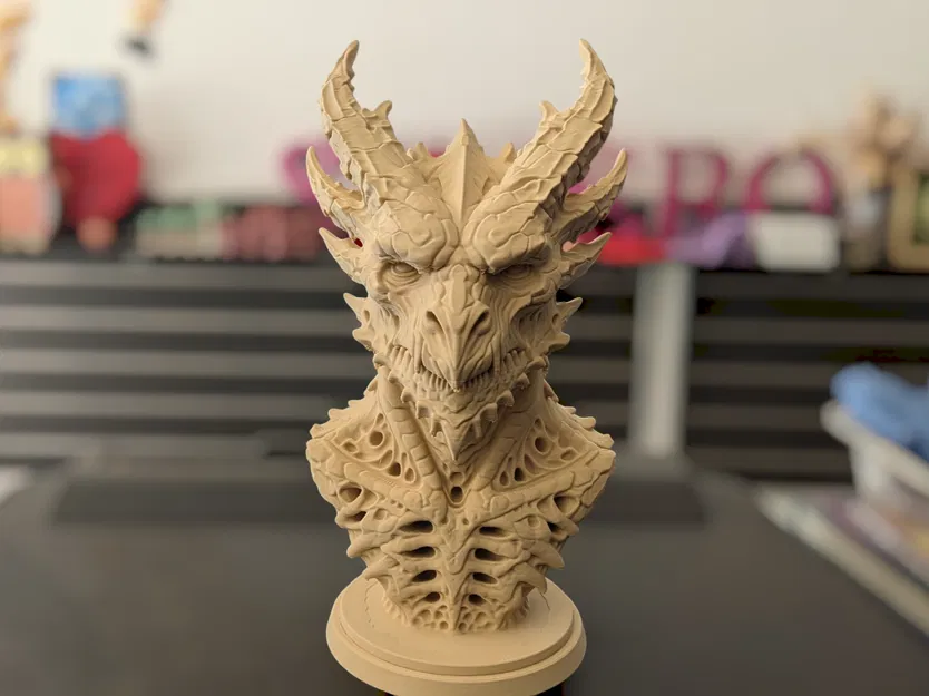 Tượng Bust Rồng Necrotic (Necrotic Dragon Bust) - Image 2
