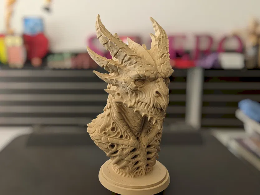 Tượng Bust Rồng Necrotic (Necrotic Dragon Bust) - Image 3