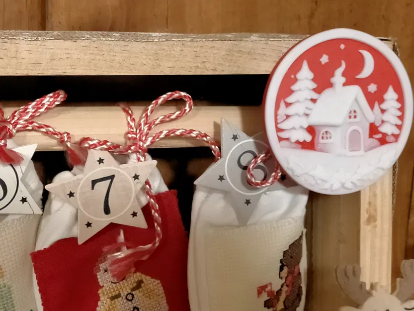 Trang trí Noel hai màu: ngôi nhà - Image 3