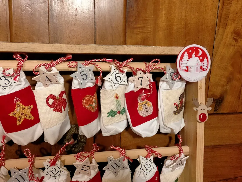 Trang trí Noel hai màu: ngôi nhà - Image 4