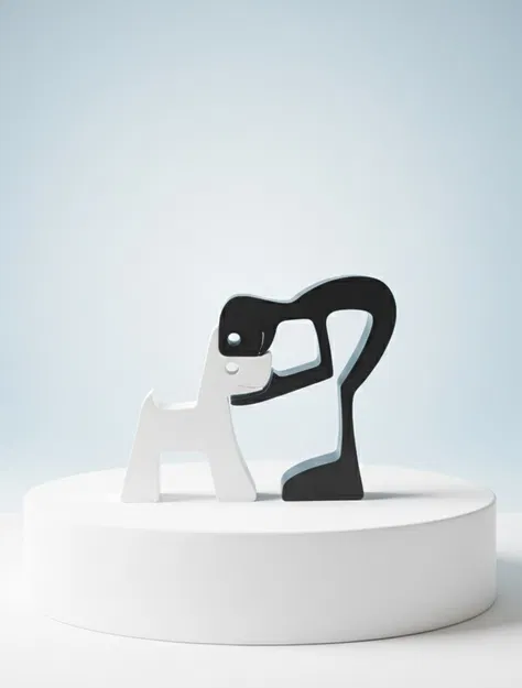 Người và chó (trang trí) - Image 1