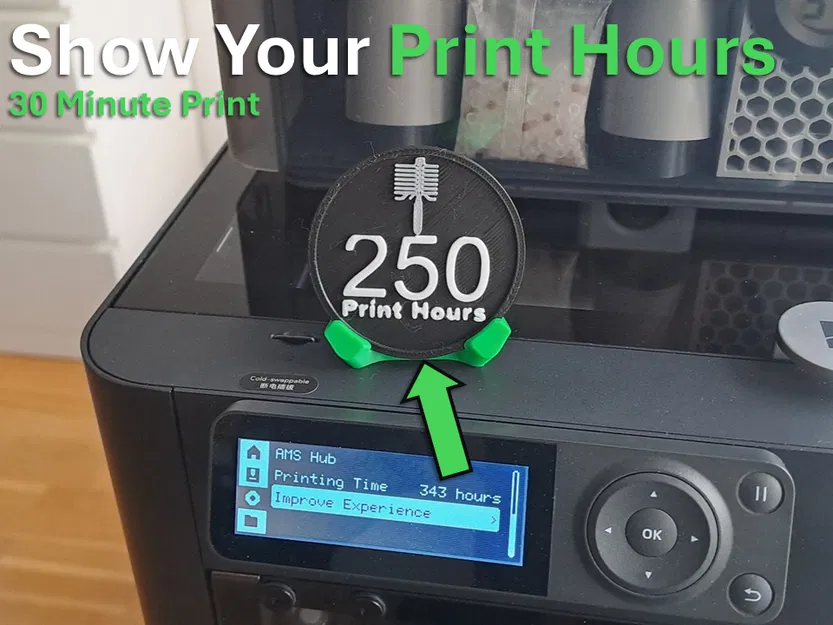 Print Hours Coin – Đồng coin khoe số giờ in - Image 1