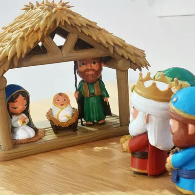 Hang đá Giáng Sinh Chibi dễ thương – Nativity cute scene (Portal de Belen chibi)