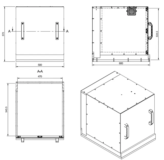 Enclosure kín khí cho MK4/MK4S (lọc HEPA + Carbon) - Image 2