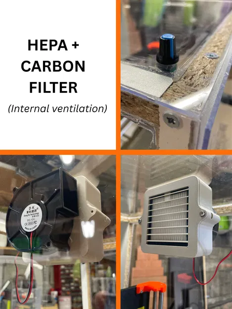 Enclosure kín khí cho MK4/MK4S (lọc HEPA + Carbon) - Image 3