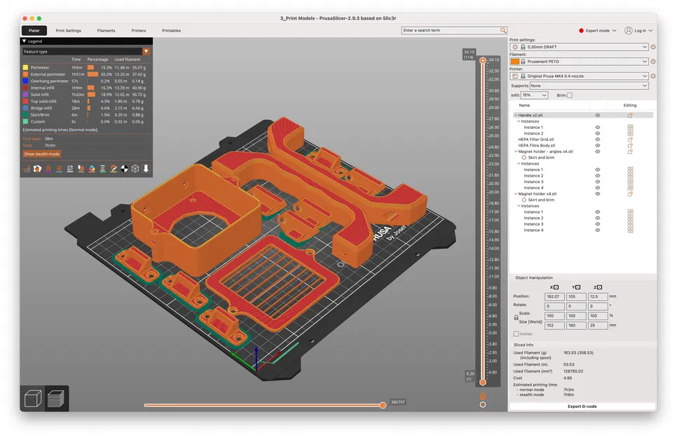 Enclosure kín khí cho MK4/MK4S (lọc HEPA + Carbon) - Image 7