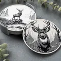 Lót Ly Hươu Mùa Đông (Winter Deer Coasters) - Thumbnail 3