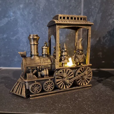 Đèn LED tealight đầu tàu hơi nước retro