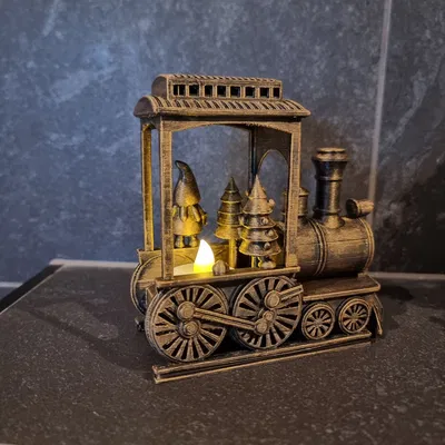 Đèn LED tealight đầu tàu hơi nước retro