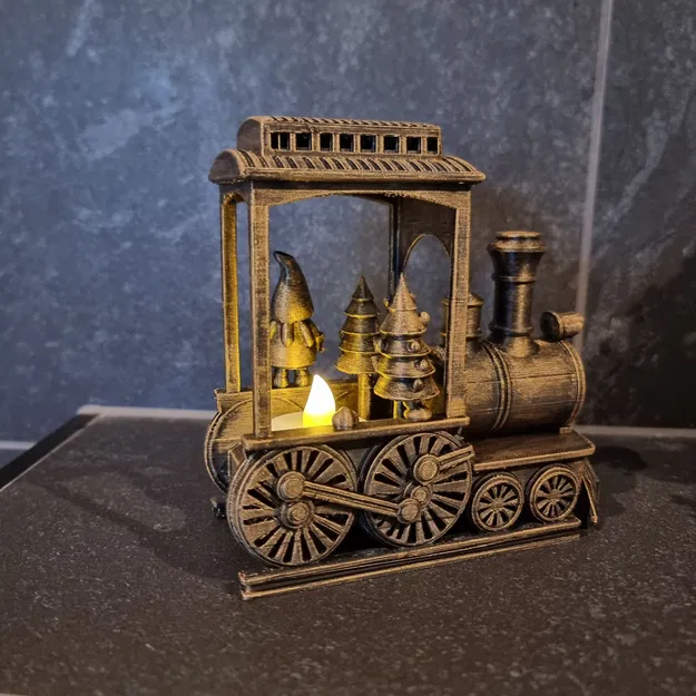 Đèn LED tealight đầu tàu hơi nước retro - Image 8