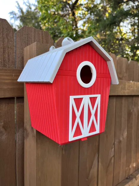 Nhà Chim Kiểu Chuồng (Barn Birdhouse) Lắp Ngàm Không Cần Keo - Image 2