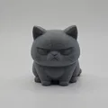 Mèo Cọc Dễ Thương – Tượng/Móc Khóa (Cute Grumpy Cat Figurine/Keychain) - Thumbnail 1