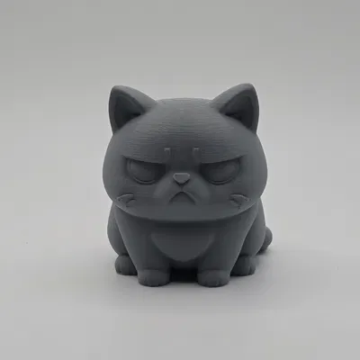 Mèo Cọc Dễ Thương – Tượng/Móc Khóa (Cute Grumpy Cat Figurine/Keychain)