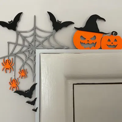 Trang trí góc cửa/gương Halloween