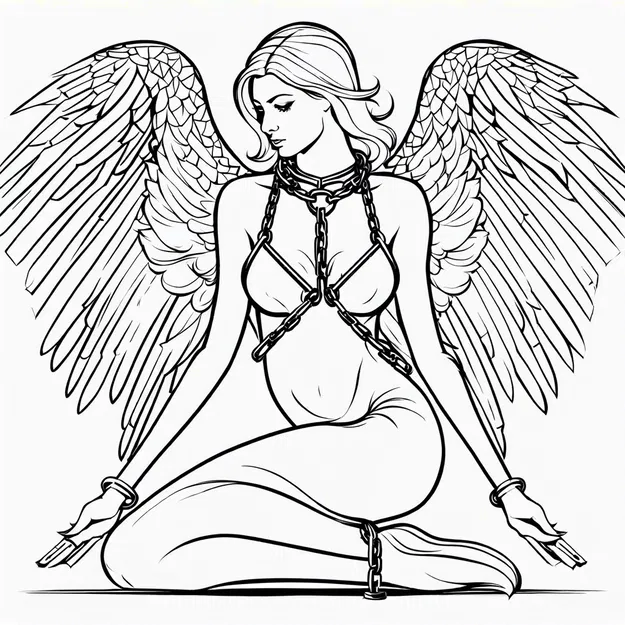 Bộ sưu tập thiên thần trong xiềng xích do AI tạo (NSFW) - Image 14