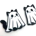 Bông tai Halloween Mèo Ma (Ghost Cat Earrings / Pendientes Gato Fantasma) - Thumbnail 3