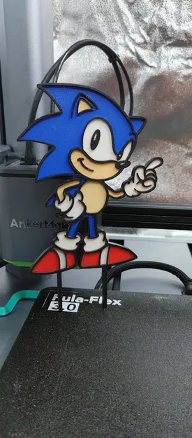 Sonic the Hedgehog Cake Topper (NO AMS - Multipart) - Topper bánh sinh nhật - Image 3