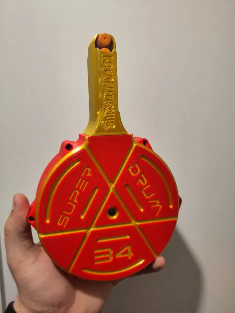 Super Drum 34 | Drum 34 viên half-dart Nerf tương thích Talon - Image 1