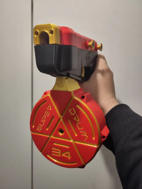 Super Drum 34 | Drum 34 viên half-dart Nerf tương thích Talon - Image 3