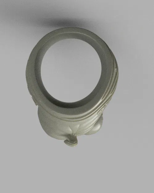 Nhẫn Pumpkin Skull Halloween (STL) – Chi tiết cao - Image 4